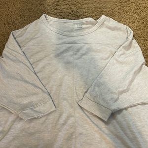 White/cream batwing sleeve top